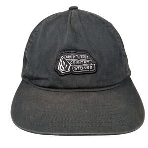 Keep The Country Stoned Snapback 5 Panel Cap Black One Size Adjustable Volcom